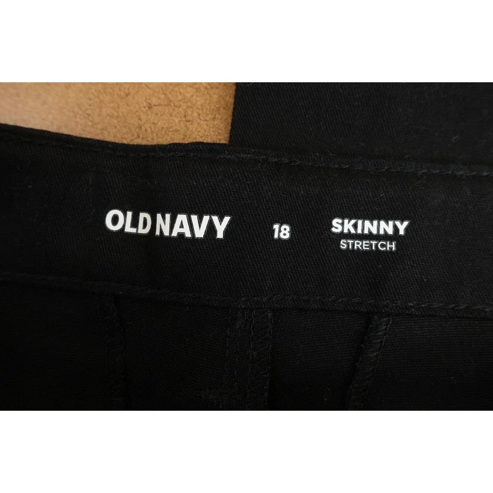Old Navy Girls Size 18 Black Stretch Skinny School Uniform Pants NWT